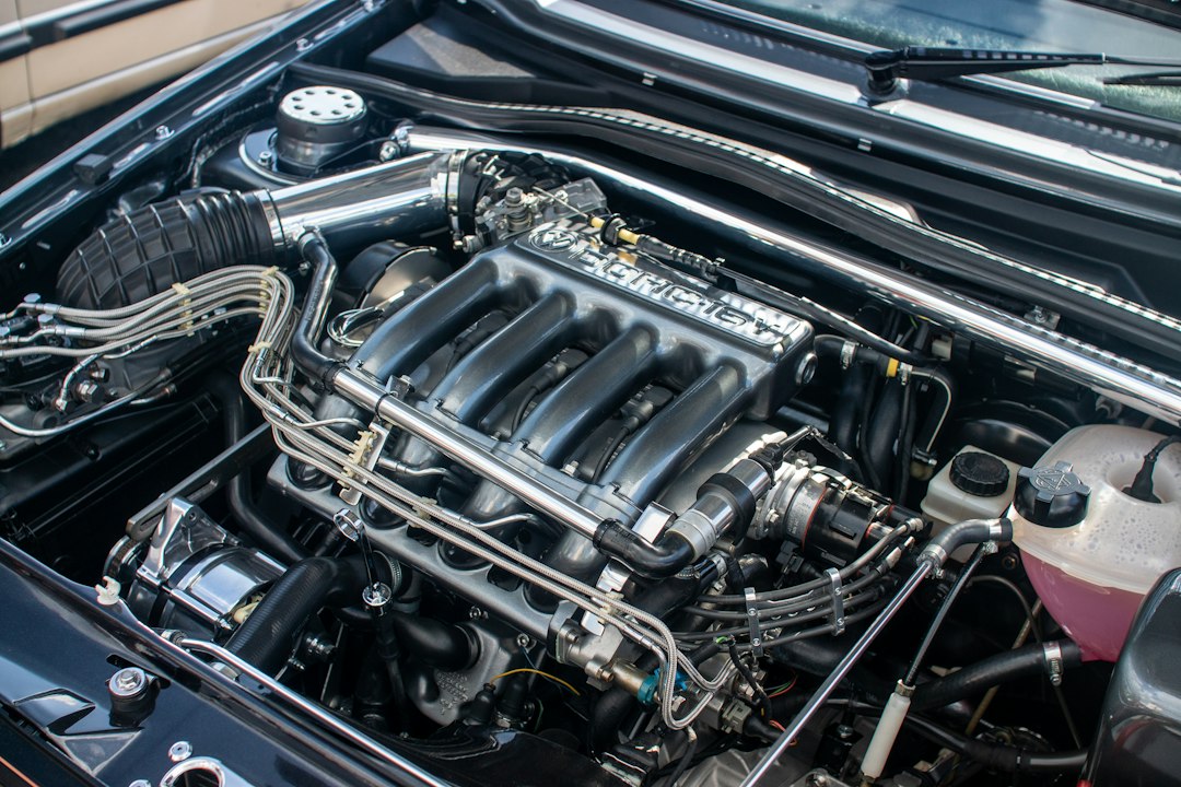Motor de carro visto de perto