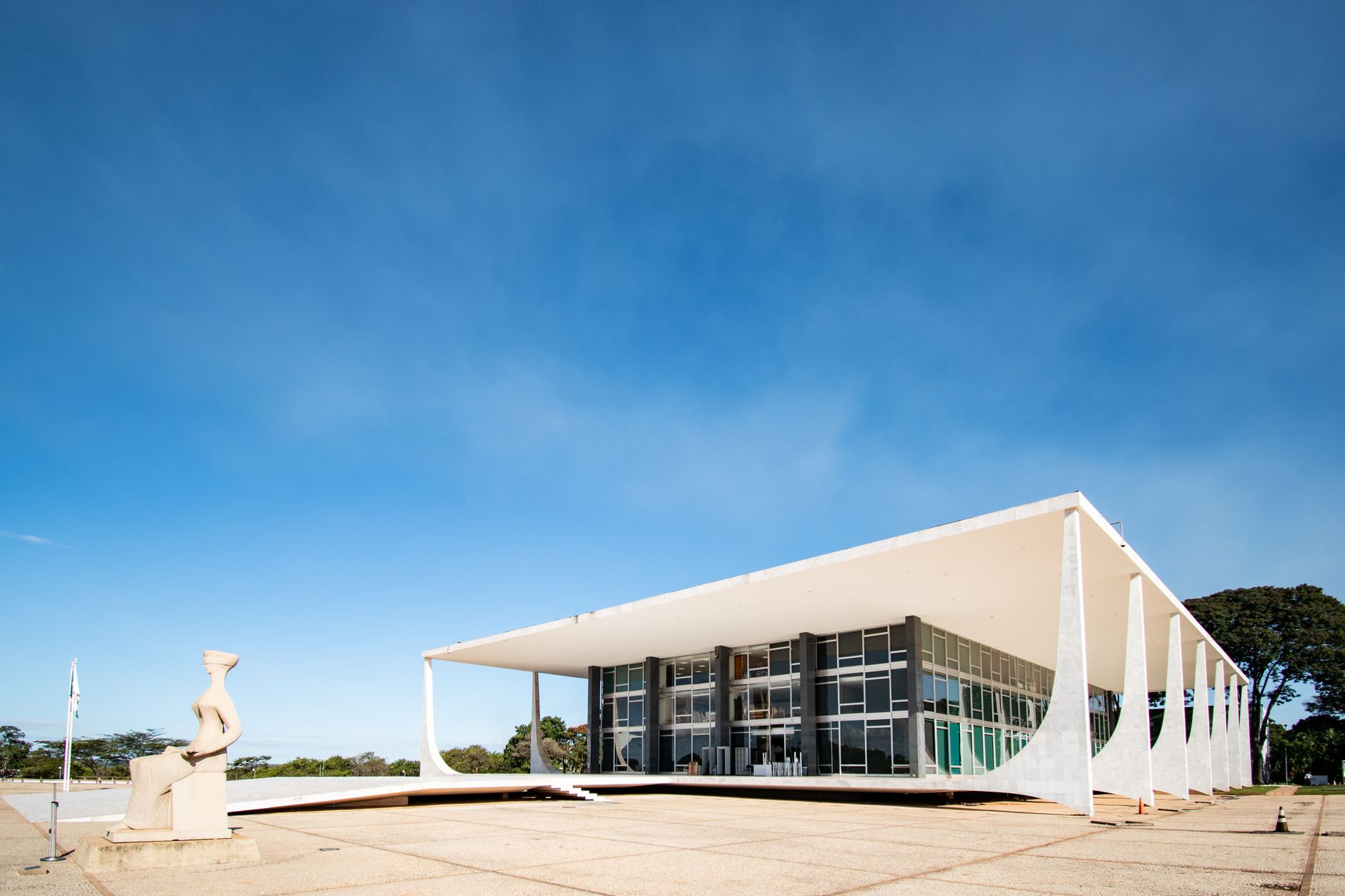 Fachada do Supremo Tribunal Federal, na Praça dos Três Poderes, em Brasília
